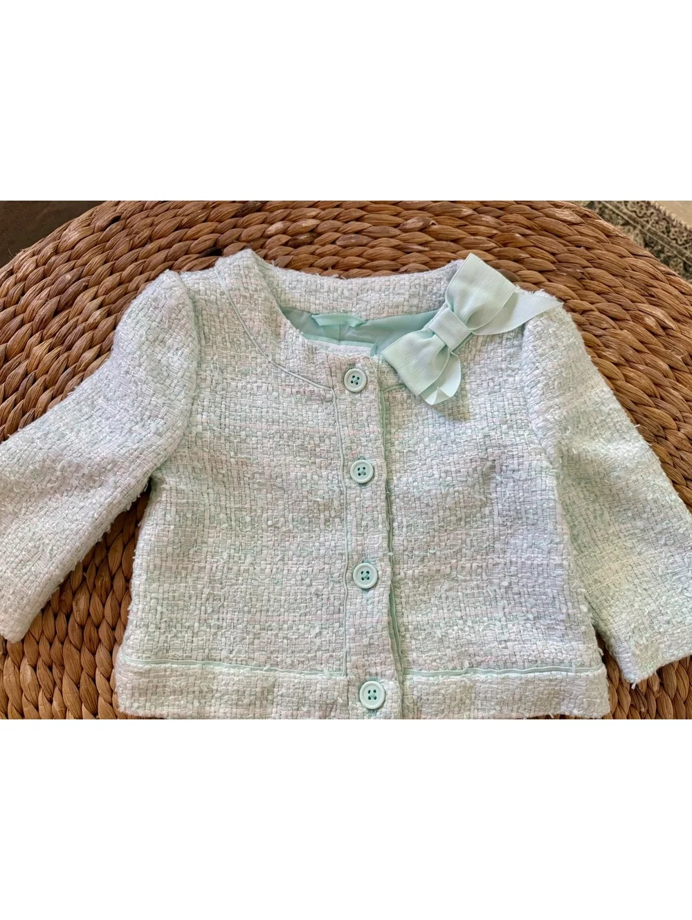 Janie and Jack Boucle Jacket and Shorts Sz 2T EUC
